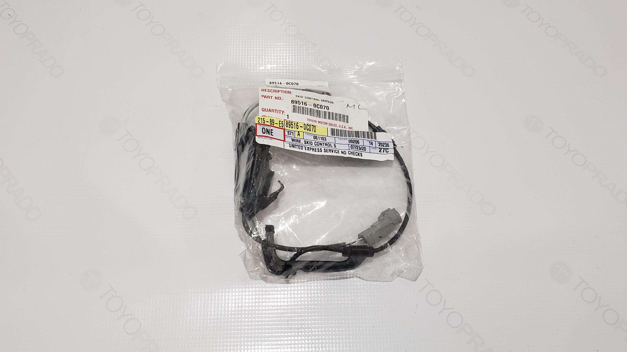 Sensor Trasero Wire ABS Sequoia 08-16 (89516-0C070)
