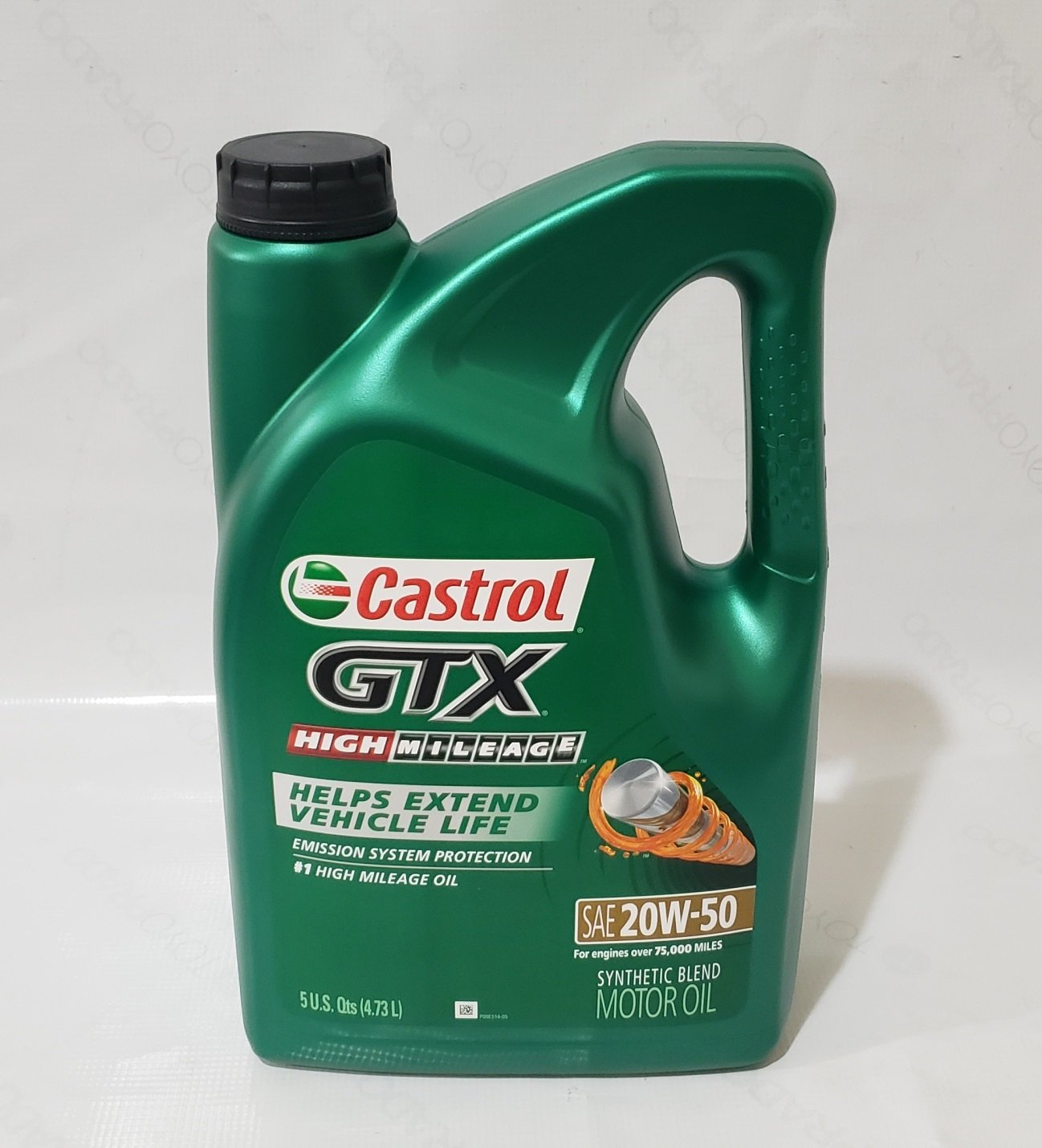 Castrol GTX High Mileage 5W-30 mezcla de aceite sintético para motor, 5  cuartos